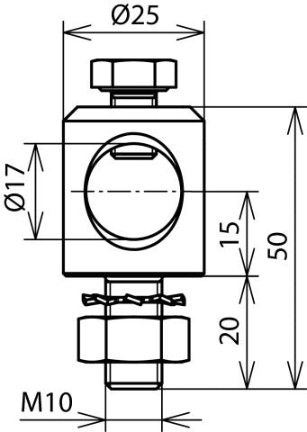 Dehn Perno De Sujeción D 16mm Stst Con Tornillo Tuerca Y Arandela - 106309
