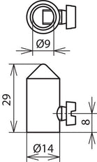 Dehn Air Termination Rod D 14mm L 29mm Ms Galcu FS 8 MSGALCU - 110017