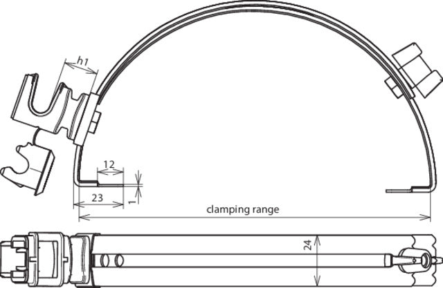 Dehn Portacond Ajuste StSt GalCu Con Dehnsnap H 16mm - 204107