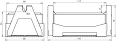 Soporte de Conductor de Tejado Dehn FB2 Para Cubiertas Planas Con Bloque C35/45 - 253050 [2 uds.]