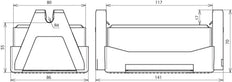 Soporte de conductores para tejado plano Dehn FB2 con bloque C35/45 Soporte doble - 253060 [2 uds.]