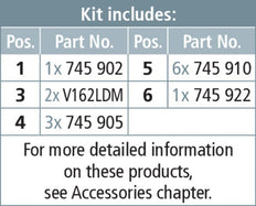 Kit de puesta a tierra y cortocircuito de baja tensión Dehn - 745903