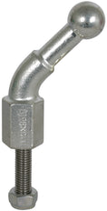 Punta esférica fija D25mm acodada 45 grados con perno roscado M12x4 - 756245
