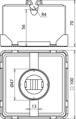 Soporte acondicionador de tejado Dehn para tejados planos con bloque - 253015 [2 piezas]