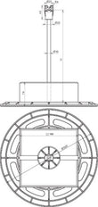 DEHN DLH Con Placa Base - Bloque De Hormigón Y Barra Separadora - 253115