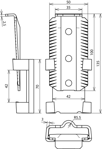 Conector de cuña Dehn para cimentación de hormigón Rd 10mm - 308001