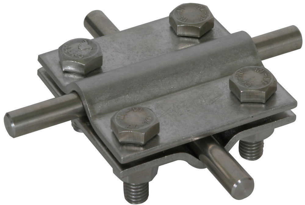 Unidad de Cruz Dehn Acero Inoxidable Para 2x Redondo 8-10mm Dimensión 60x60mm - 318219