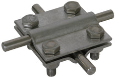 Unidad de Cruz Dehn Acero Inoxidable Para 2x Redondo 8-10mm Dimensión 60x60mm - 318219