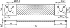Trenza de puente Dehn Cu 50mm2 L 180mm - 377007