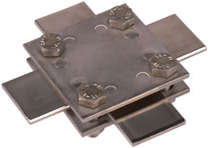 Unidad en cruz Dehn StSt V4A Para FL 30/30mm Dimensión 60x60mm - 318233