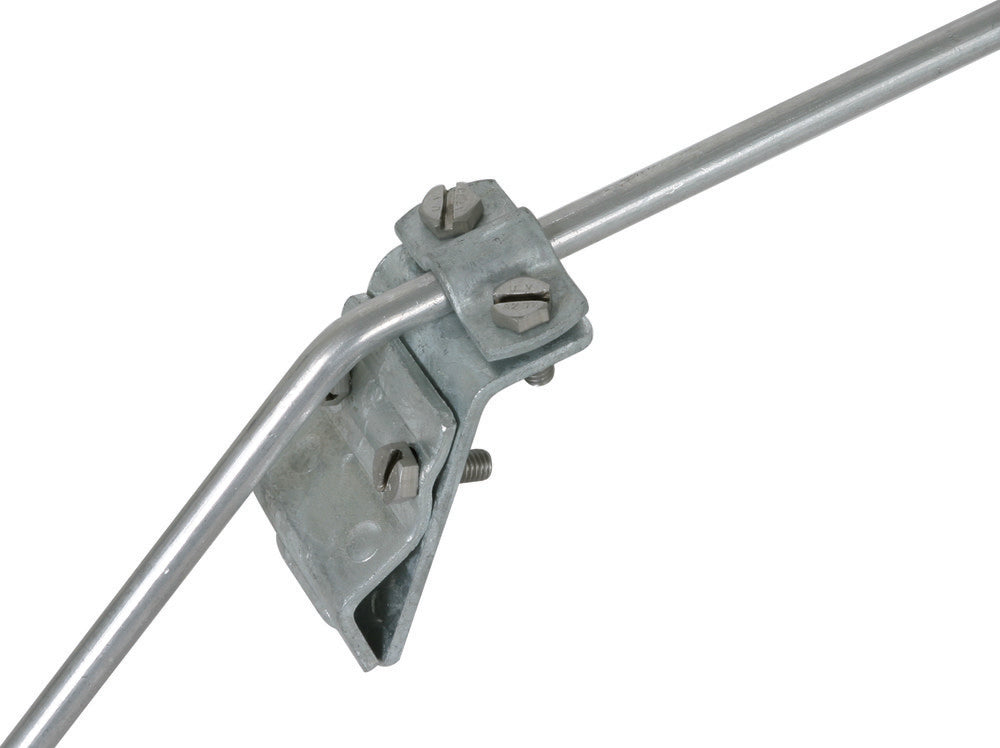 Abrazadera para canalón Dehn ST/TZN para cordón 13-25mm con taco de dos tornillos - 338000