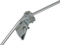 Abrazadera para canalón Dehn ST/TZN para cordón 13-25mm con taco de dos tornillos - 338000