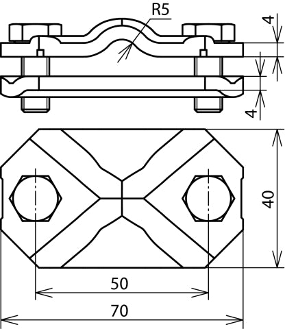 Dehn Conexión Desconexión Abrazadera St Tzn Para Rd 7-10 Fl 30-40mm - 454100