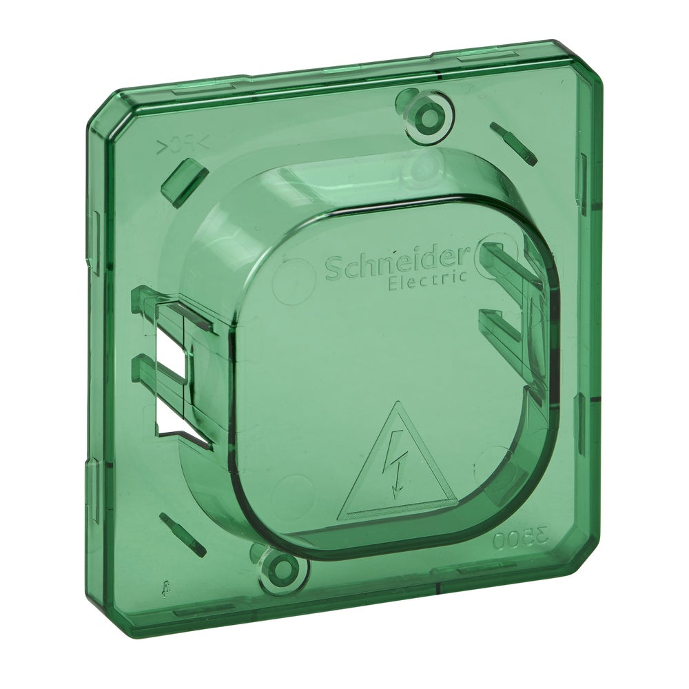 Schneider Electric Cubierta protectora para interruptor y toma de corriente Verde - MTN3900-0000 [5 piezas]