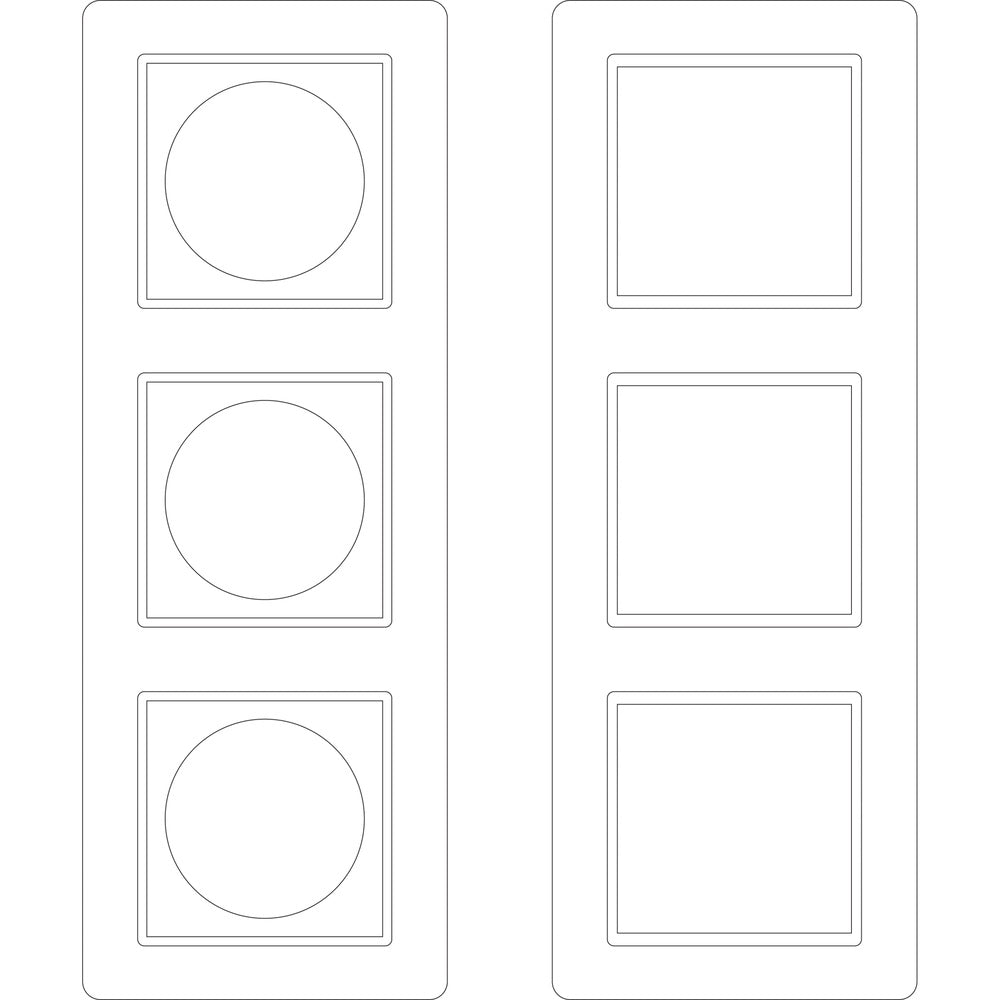 Schneider Electric M-Creativ 3-Gang Marco Hoja de etiquetas - MTN4063-3500