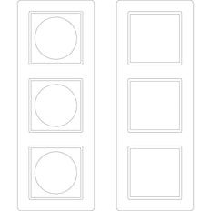 Schneider Electric M-Creativ 3-Gang Marco Hoja de etiquetas - MTN4063-3500