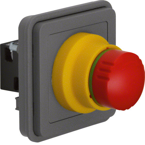 Interruptor de parada de emergencia Hager Berker W.1 Gris - 44713512