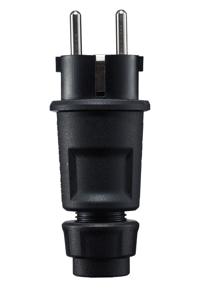 ABL Enchufe tripolar negro con toma de tierra IP44 3x2,5mm - 1519-100 [2 piezas]