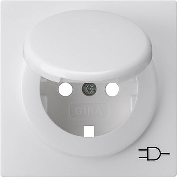 Gira S-Color Blanco Puro Tapa para toma de corriente con toma de tierra y tapa - 092240