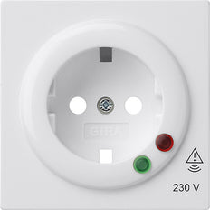 Gira S-Color Tapa de toma blanca con protección contra sobretensión - 144140