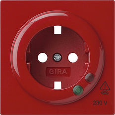 Gira S-Color Tapa roja para toma de corriente con protección contra sobretensión - 144143