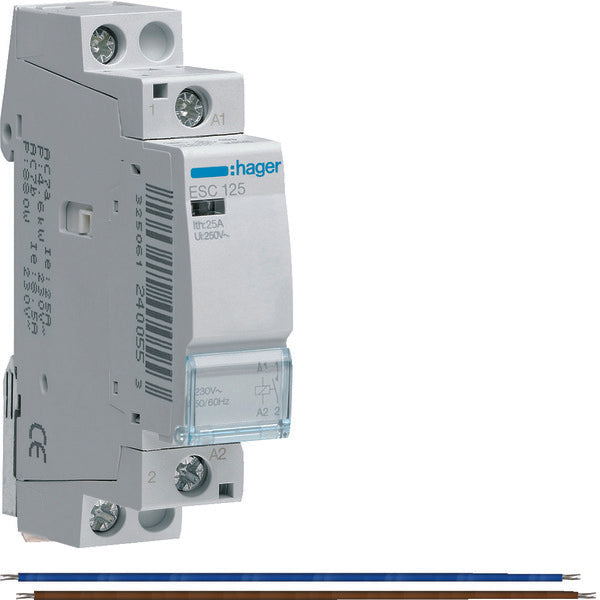 Juego de extensión Hager Vision Interruptor magnético 25A 1M 230V - VKS18SR