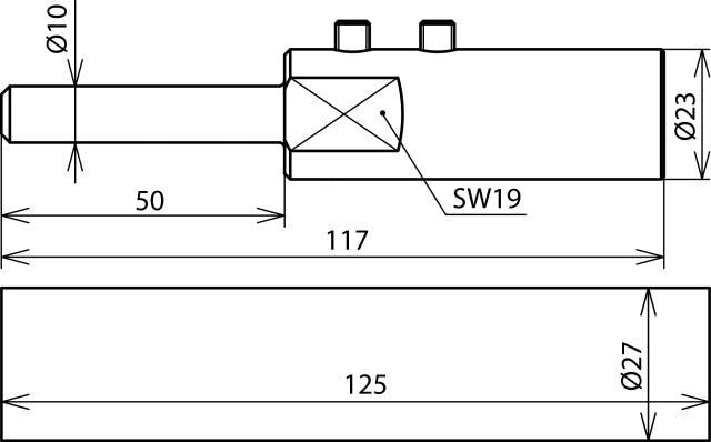Elemento de conexión Dehn con accesorios de montaje para cable HVI Long - 819199