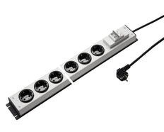 Martin Kaiser Regleta de 6 tomas con disyuntor de 90 grados y cable - 1036ZL6L-SW3 [10 Piezas]