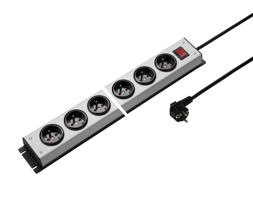 Martin Kaiser Regleta 10 Tomas 90 grados Interruptor Persiana Cable 1.5m - 1016KZL10L-SW15 [10 Piezas]