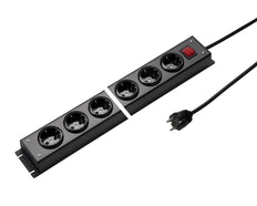 Regleta de enchufes Martin Kaiser de 10 vías con interruptor y cable de 1,5 m - 1001ZL10SW15 [10 Piezas]
