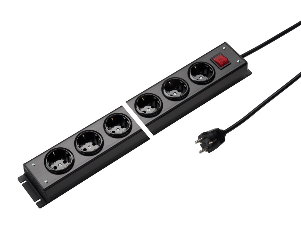 Regleta de 12 vías Martin Kaiser con interruptor y cable de 1,5 m - 1001ZL12SW15 [10 Piezas]