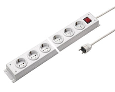 Martin Kaiser Regleta de 4 vías con cable interruptor de puesta a tierra 1,5M - 1001ZL4WS15 [10 Piezas]