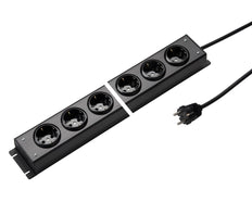 Regleta de enchufes Martin Kaiser de 8 vías y 90 grados con toma de tierra y cable de 1,5 m - 1002ZL8SW15 [10 Piezas]