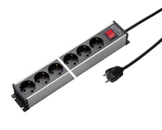 Regleta de enchufes Martin Kaiser de 8 vías con cable interruptor de 1,5 m - 1101ZL8l-sw15 [10 Piezas]