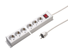 Regleta de 10 vías Martin Kaiser con interruptor y cable de 1,5 m - 1101ZL10ws15 [10 Piezas]
