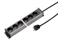 Regleta de 12 tomas de corriente Martin Kaiser con cable de persiana de 1,5 m - 1102KZL12l-sw15 [10 Piezas]