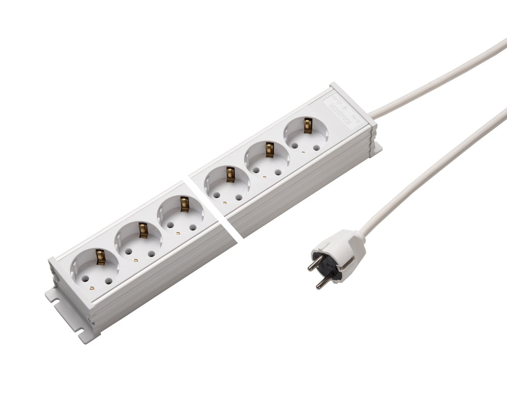 Regleta de 6 vías Martin Kaiser con cable de 1,5 m - 1102ZL6ws15 [10 Piezas]