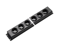 Martin Kaiser Regleta De 5 Tomas De Corriente Negra Sin Interruptor - 1002/5sw [10 Piezas]