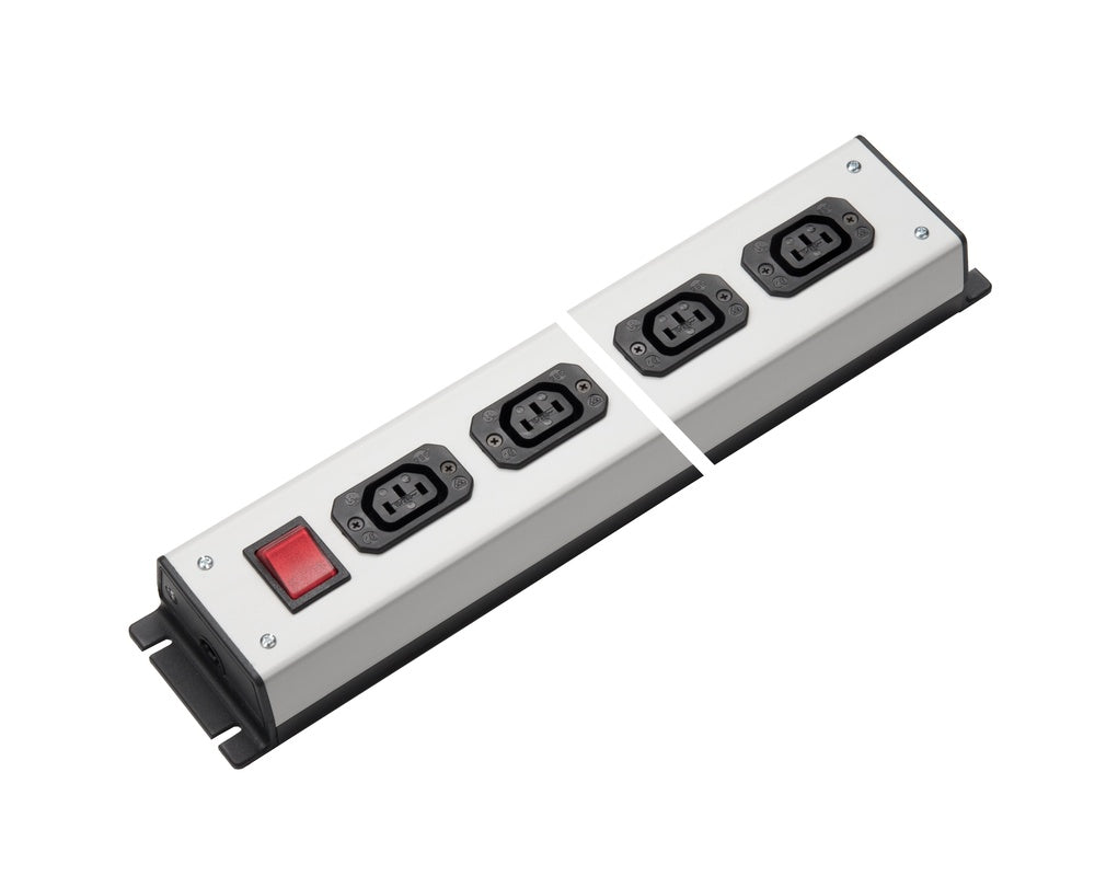 Martin Kaiser Regleta de 6 tomas IEC C13 10Amp con interruptor - 1021/6l-sw [10 Piezas]
