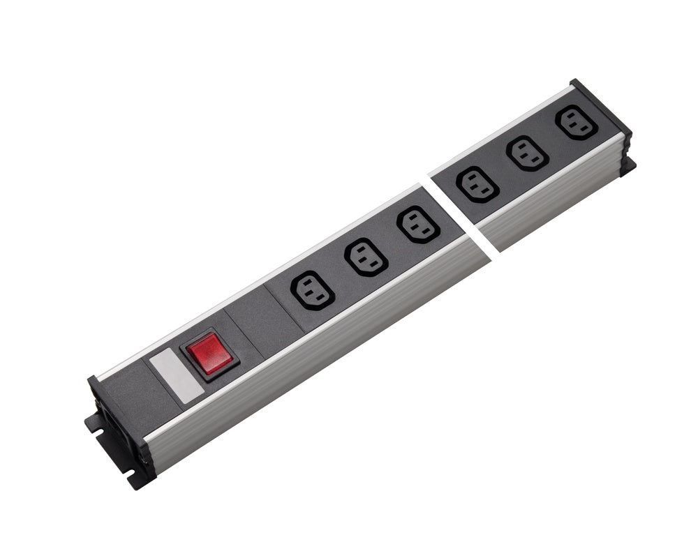 Martin Kaiser Regleta de 6 tomas IEC C13 con interruptor - 1125/6l-sw [10 Piezas]