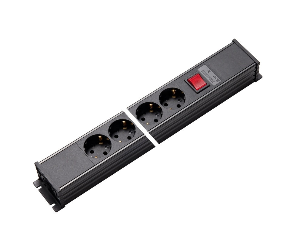 Regleta de enchufes de 3 vías Martin Kaiser con interruptor AC166 - 1153/3-2/sw [10 Piezas]