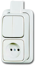 ABB Interruptor combinado Busch-Jaeger y toma de corriente - 2CKA001642A0161