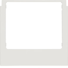 Hager Berker Marco de Diseño Angular Blanco Polar Brillante - WD1221 [2 piezas]