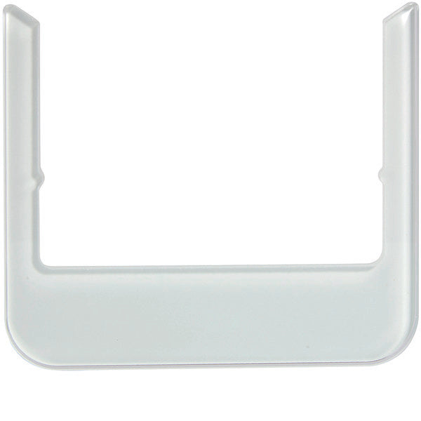 Hager Berker Marco de Diseño - Redondeado - Cristal Blanco Polar - WD1131