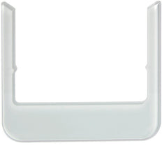 Hager Berker Marco de Diseño - Redondeado - Cristal Blanco Polar - WD1131