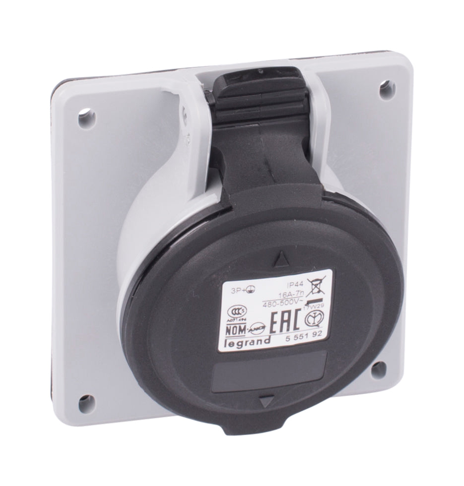 Legrand Enchufe Incorporado 500V 16A 4P IP44 P17 - 555192