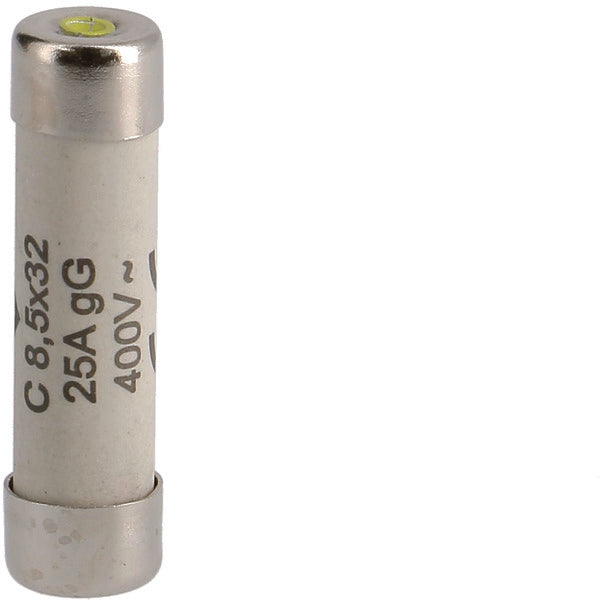 Fusible Cilíndrico Hager 25A 8.5x32mm 400V AC - L8532C25 [10 Piezas]