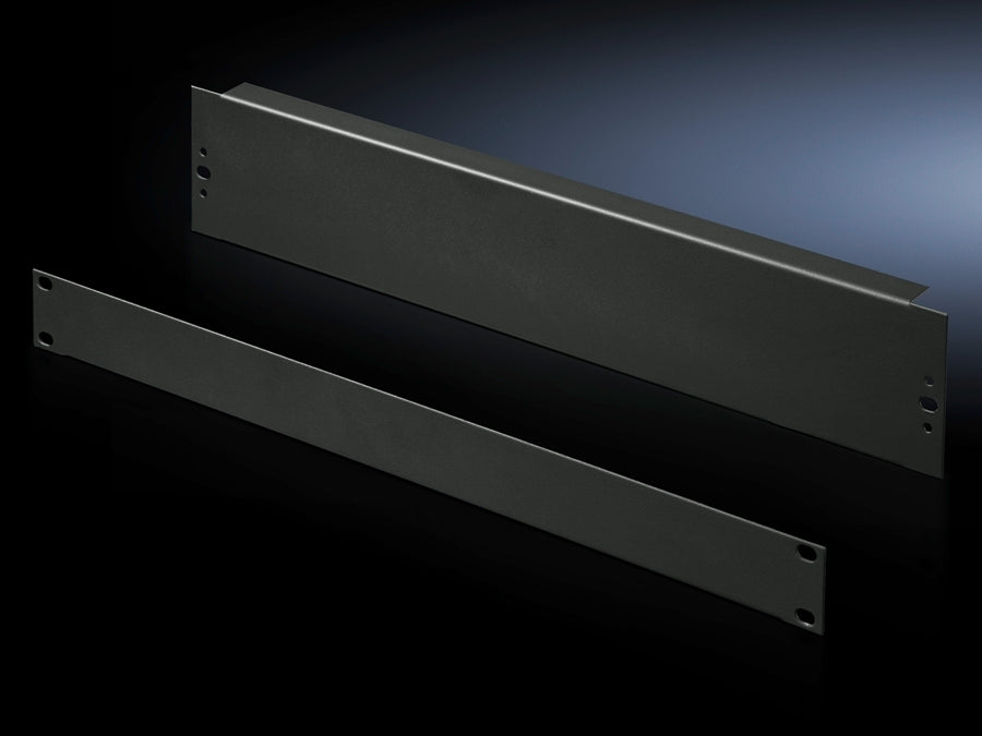 Rittal 1U 19-Pulgadas Panel De Cierre Negro RAL9005 - 7151005 [2 Piezas]