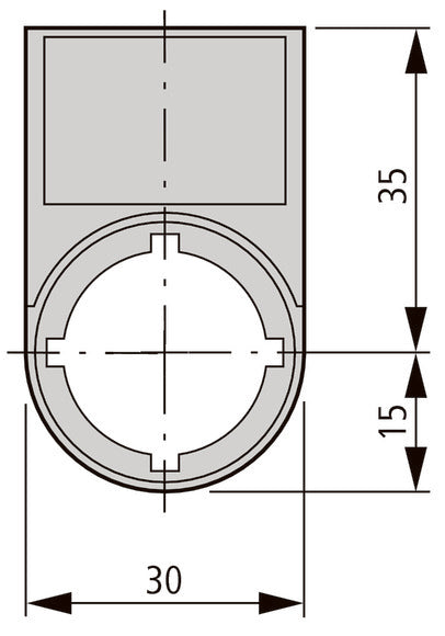 Eaton RMQ Titan Soporte De Etiqueta Con Texto De Ejecución - 216497 [5 Piezas]