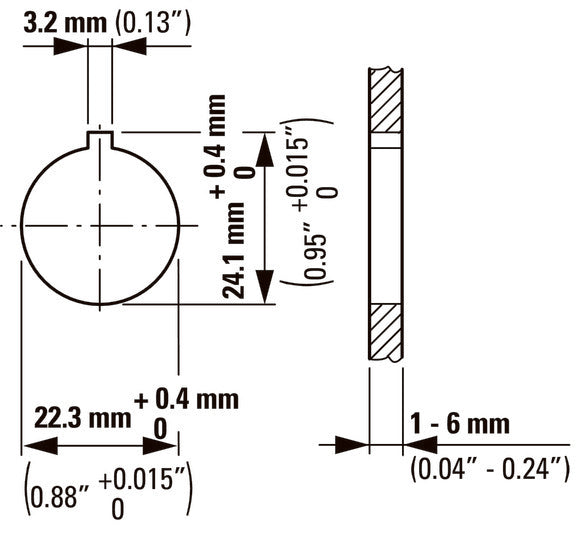 Eaton RMQ-Titan Etiqueta Montaje Para Botones De Control - 216392 [10 Piezas]
